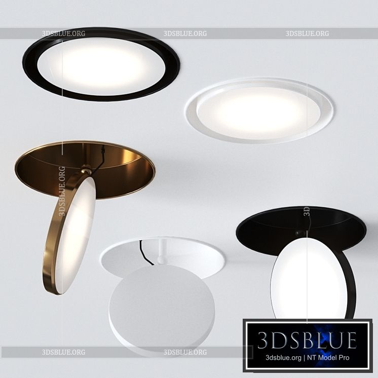 Avveni Downlight frameless by Sattler 3DS Max - thumbnail 3