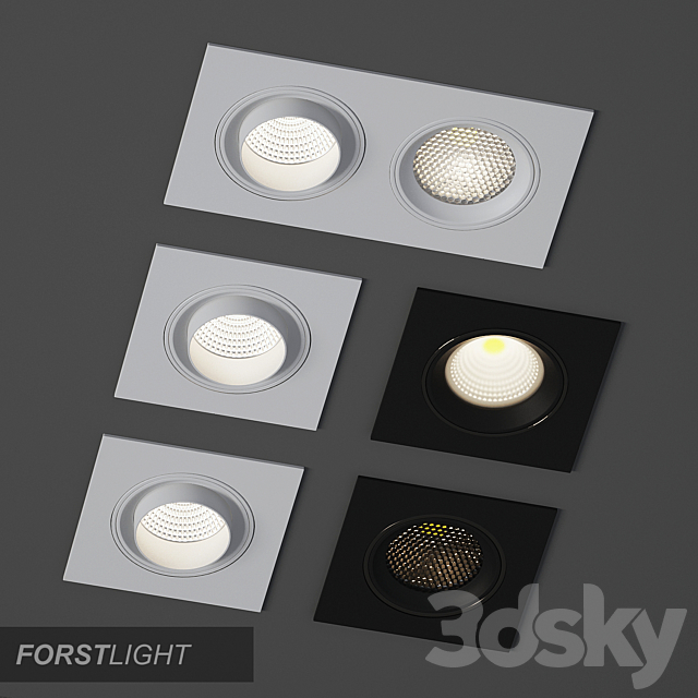 Built-in Forstlight MODULAR Lamp 3ds Max - thumbnail 1