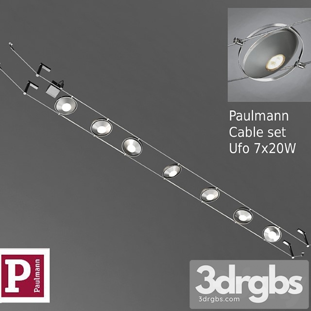 Cable Set Paulmann Ufo 3dsmax Download - thumbnail 1