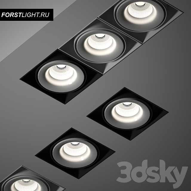 Ceiling lamp Forstlight TEMA 3ds Max - thumbnail 1