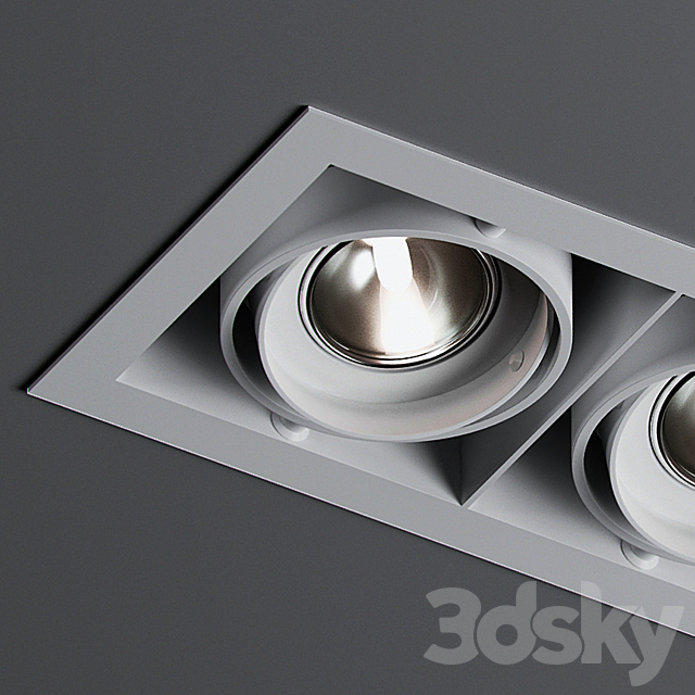 Ceiling lamp MINIGRID IN 2 50 Delta Light 3DSMax File - thumbnail 2