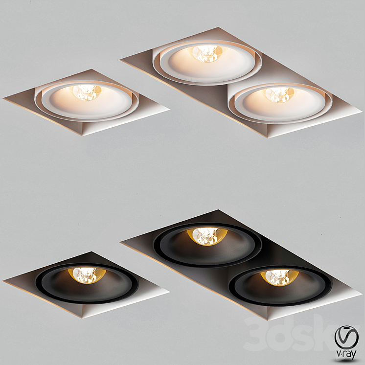 Ceiling Lamps CENTRSVET 24 3DS Max - thumbnail 1