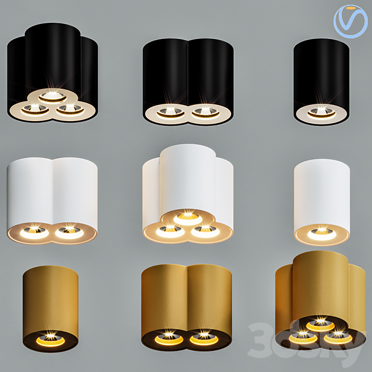 Ceiling Lamps CENTRSVET 31 3DS Max - thumbnail 1