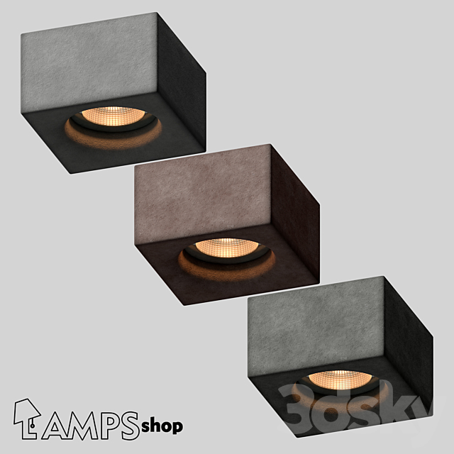 Concrete Lamps v3 3DSMax File - thumbnail 1