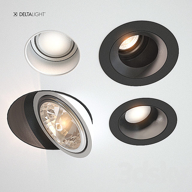 Downlights delta light 5 types 02 3DSMax File - thumbnail 1