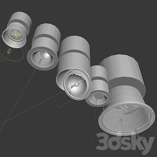 Downlights delta light 5 types 02 3DSMax File - thumbnail 3