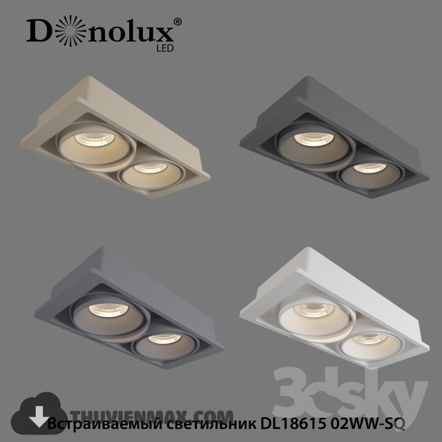 Downlights DL18615 02WW-SQ 3DS Max - thumbnail 3