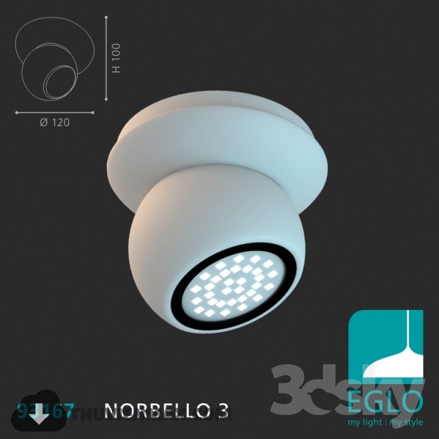 Eglo NORBELLO 3 3DS Max - thumbnail 3