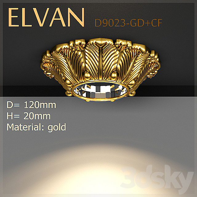 ELVAN D9023-GD + CF 3DSMax File - thumbnail 1