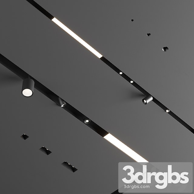 Flexalighting linear and trimless downlights 3dsmax Download - thumbnail 1