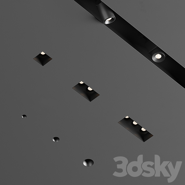 Flexalighting Linear and Trimless downlights 3DSMax File - thumbnail 2