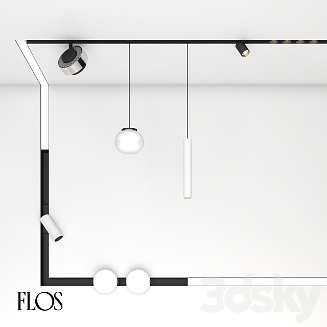 Flos The Running Magnet 2.0 3ds Max - thumbnail 1