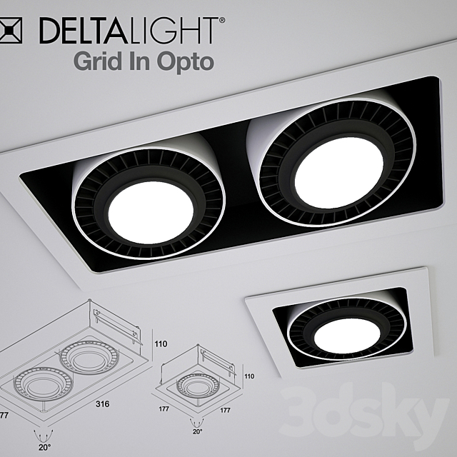 Grid In Trimless Opto 3DSMax File - thumbnail 1