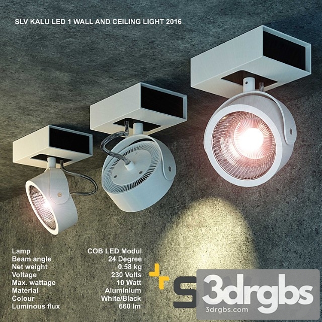 Lamp slv kalu led 1 3dsmax Download - thumbnail 1