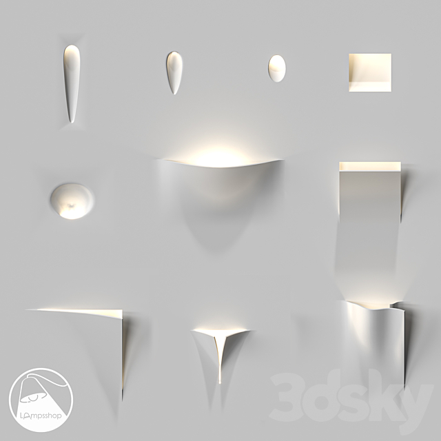 LampsShop.com Gypsum Lamps 3DSMax File - thumbnail 1