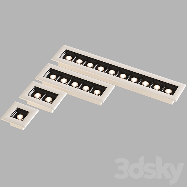 LED ceiling light Spot 002 3DSMax File - thumbnail 2