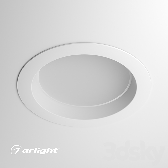 LED Downlight IM-CYCLONE-R280-40W 3DS Max Model - thumbnail 2