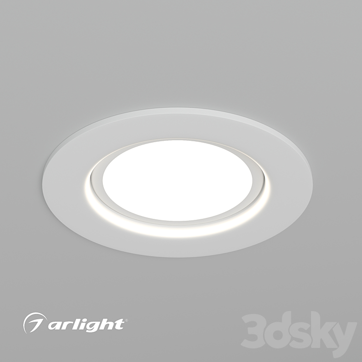 LED Downlight LTD-80WH 9W 3DS Max - thumbnail 1