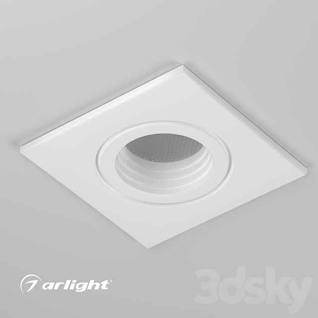 LED Downlight LTM-S46x46WH 3W 3DSMax File - thumbnail 2