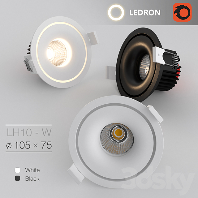 Ledron LH10-W 3ds Max - thumbnail 1