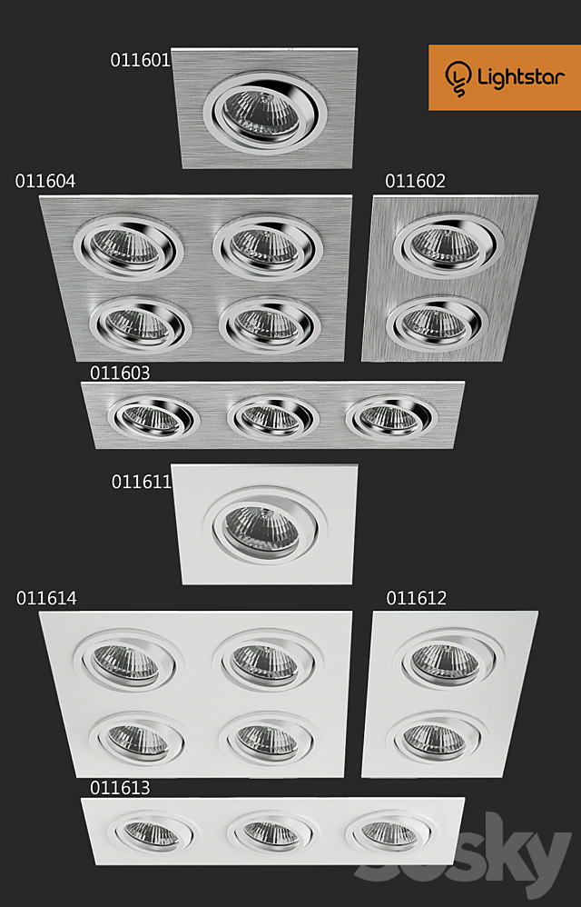 Lightstar. Sectional lights 3DSMax File - thumbnail 3