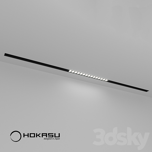 Magnetic Track Light HOKASU OneLine + LS 3DSMax File - thumbnail 1