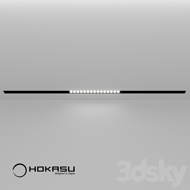 Magnetic Track Light HOKASU OneLine + LS 3DSMax File - thumbnail 2