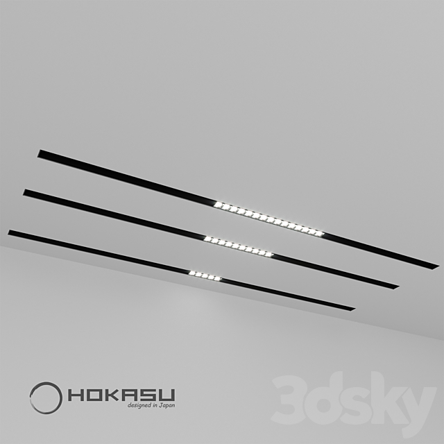 Magnetic Track Light HOKASU OneLine + LS 3DSMax File - thumbnail 4