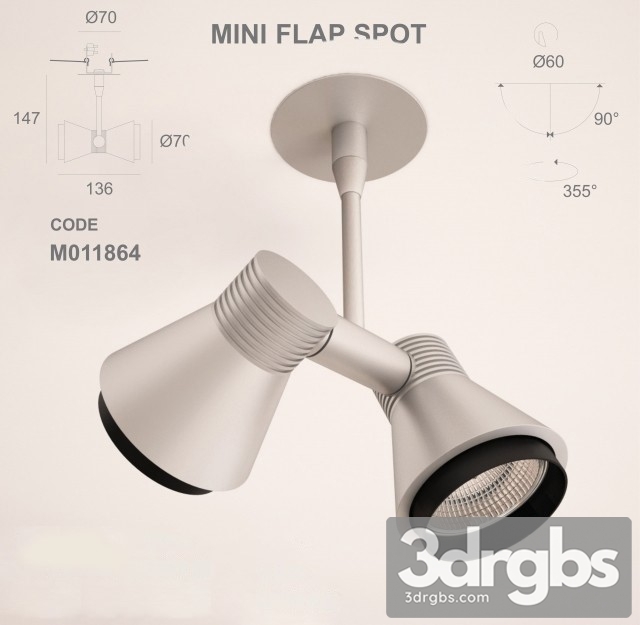 Mini Flap Spot M011864 3dsmax Download - thumbnail 1