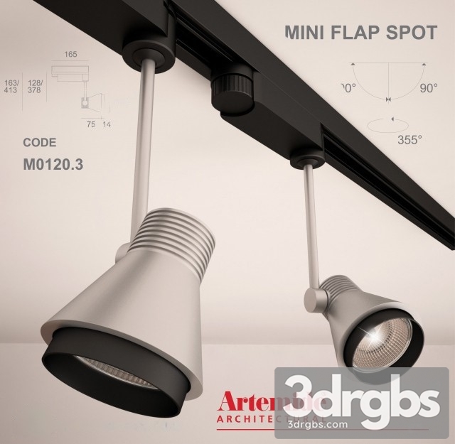 Mini Flap Spot M0120 3 3dsmax Download - thumbnail 1