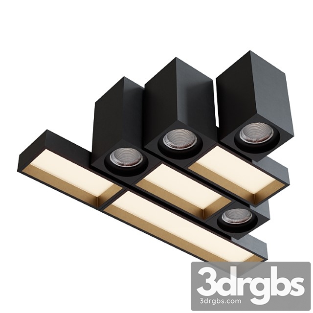 Modular Lighting Instruments QBINI Set 3dsmax Download - thumbnail 1