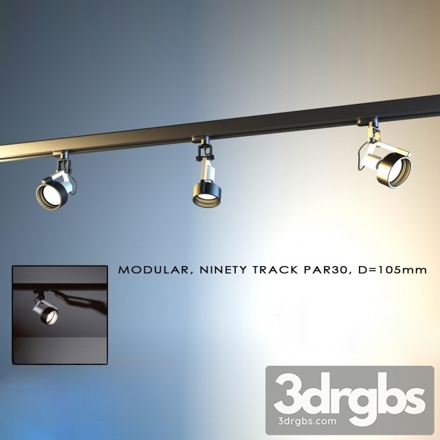 Modular Ninety Track PAR30 3dsmax Download - thumbnail 1