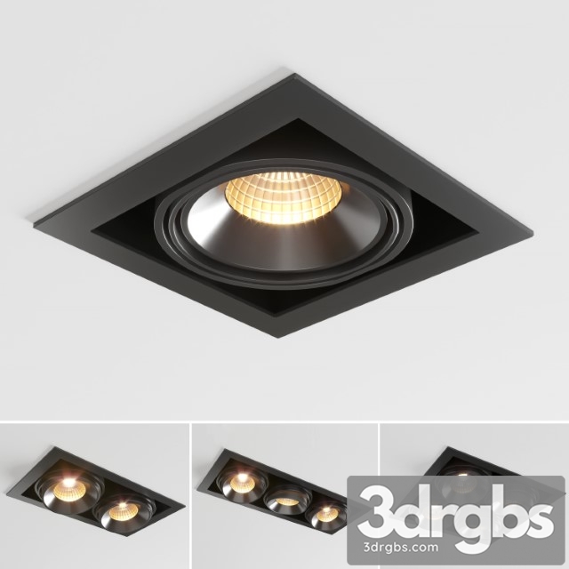 Multiple Trimless Spot Light 3dsmax Download - thumbnail 1