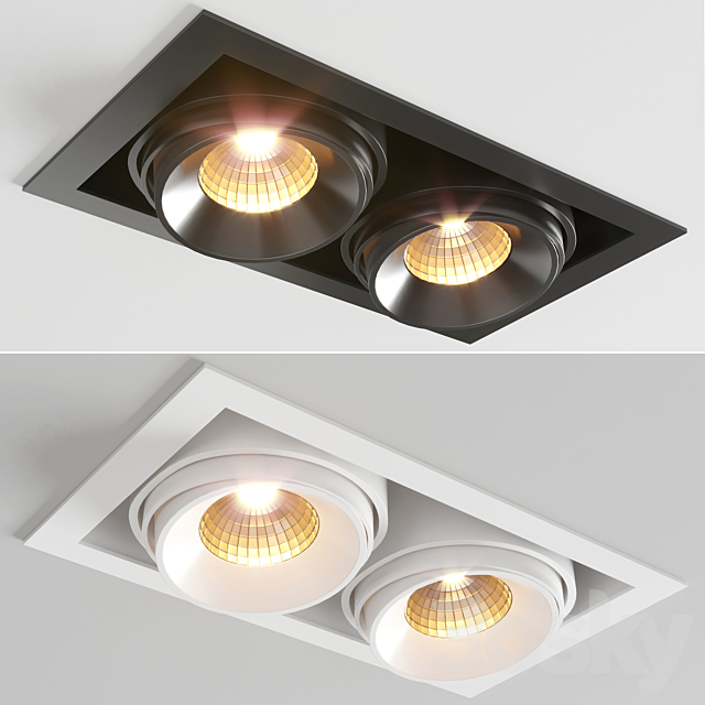 Multiple trimless spot light 3DSMax File - thumbnail 3