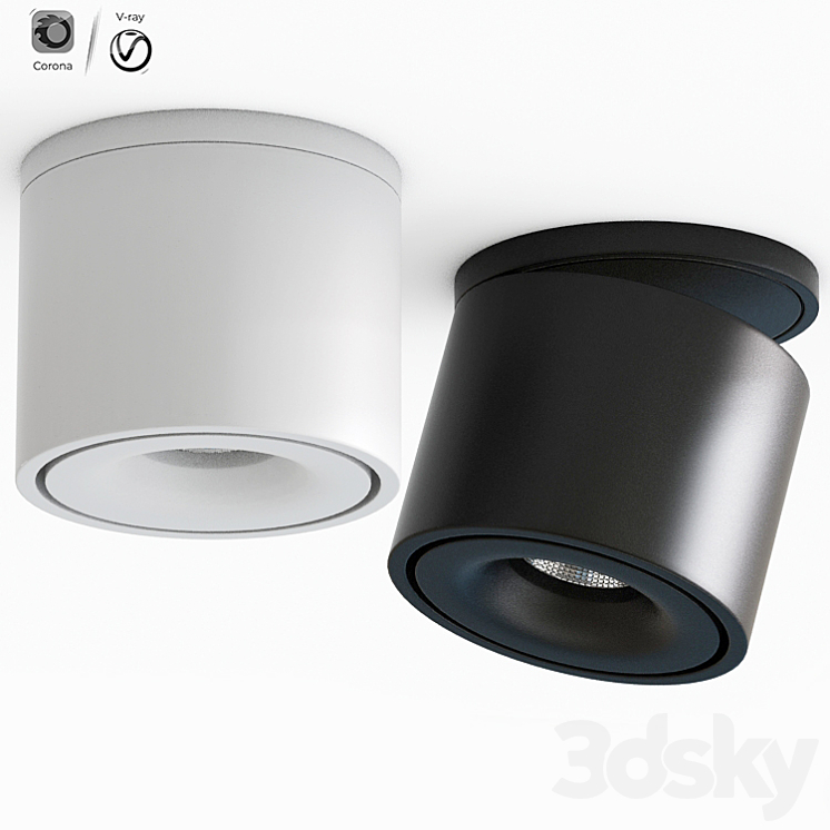 Nimis Thin Ceiling Spot Light 3DS Max Model - thumbnail 2