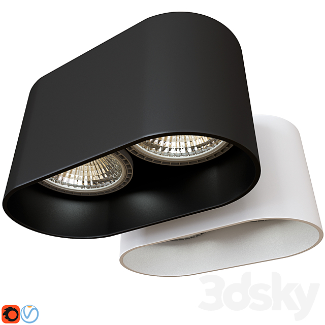 Nowodvorski OVAL consignment lamp 3ds Max - thumbnail 1