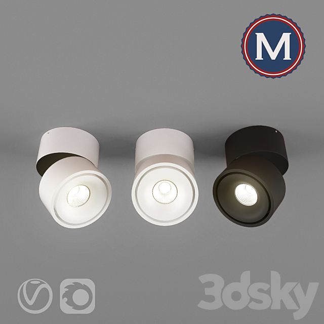 Overhead lights MISTIC BROKEN 3ds Max - thumbnail 1