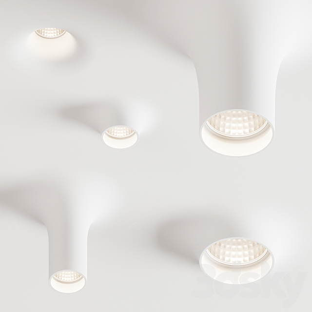 Plaster lamps 9010 Novantadieci 3ds Max - thumbnail 1