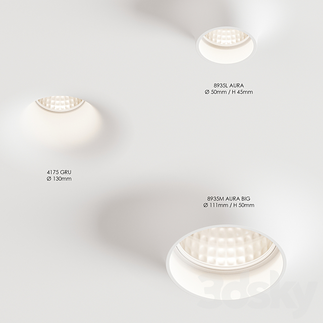 Plaster lamps 9010 Novantadieci 3ds Max - thumbnail 3