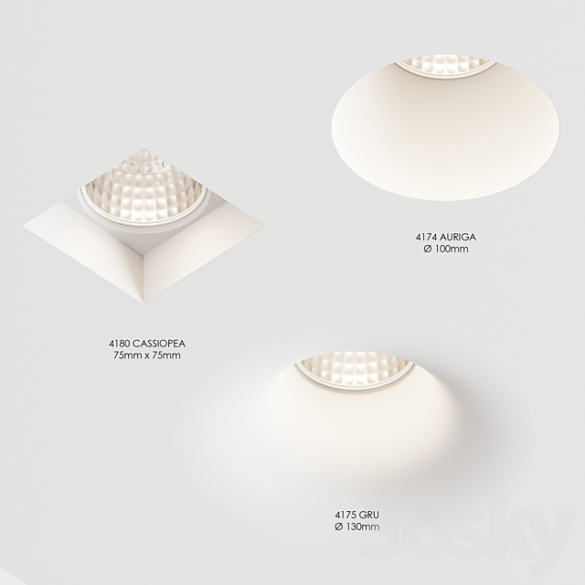 Plaster lamps 9010 Novantadieci 3ds Max - thumbnail 2