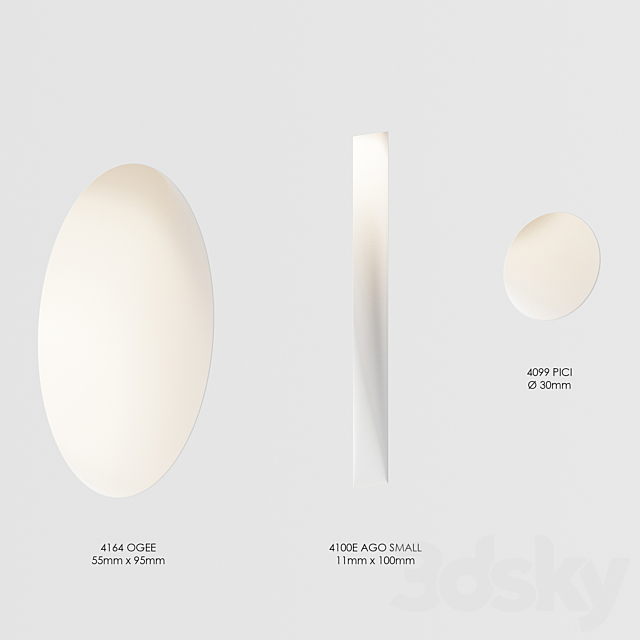 Plaster lamps 9010 Novantadieci 3DS Max Model - thumbnail 2