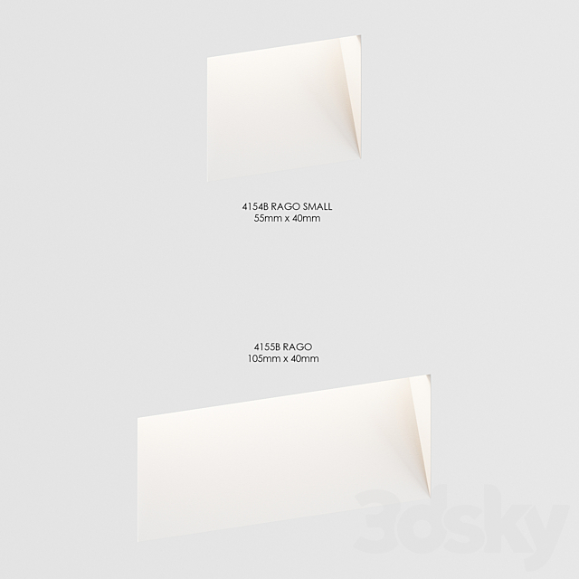 Plaster lamps 9010 Novantadieci 3DS Max Model - thumbnail 3