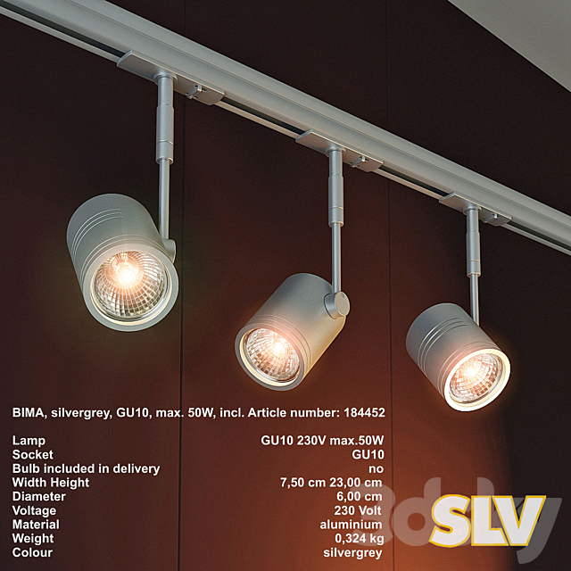 PROFI SLV BIMA GU10 50W max. 3DS Max Model - thumbnail 1