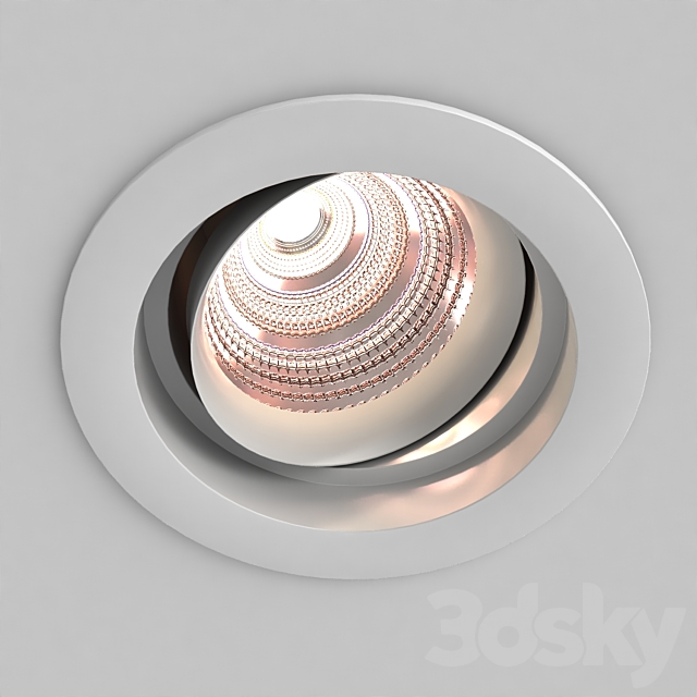 Recessed Ceiling Light Downlight 3DS Max Model - thumbnail 2