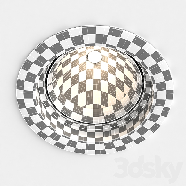 Recessed Ceiling Light Downlight 3DS Max Model - thumbnail 3