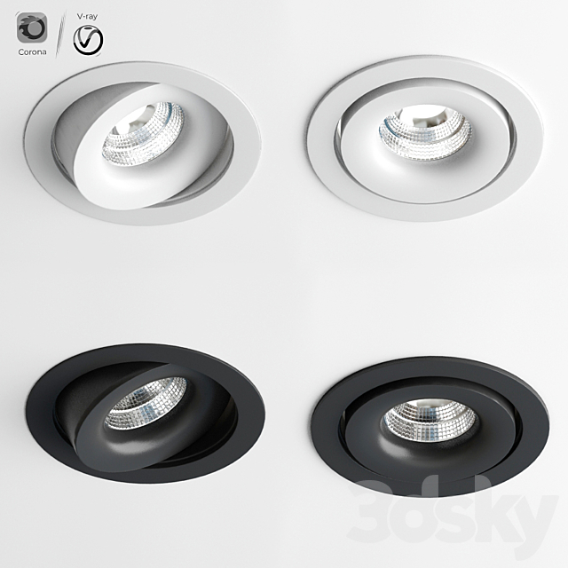 REO OK S1 Ceiling Spot Light 3DSMax File - thumbnail 1