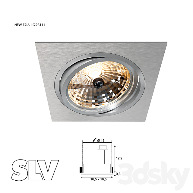 SLV 111371 NEW TRIA I QRB111 3ds Max - thumbnail 1