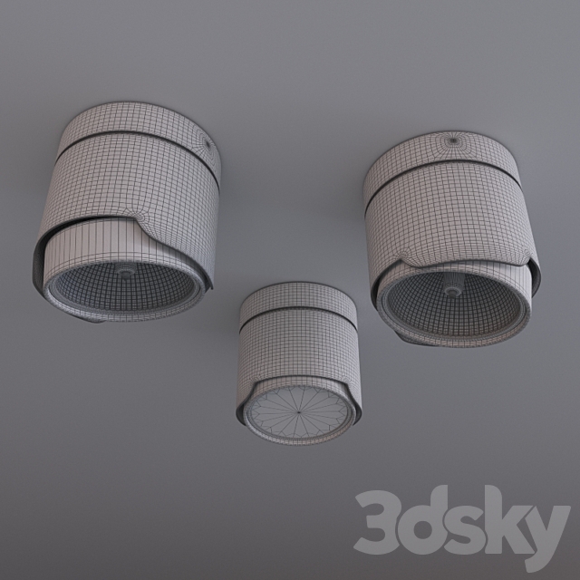 SOLID QR111 | Ceiling lamp 3DS Max Model - thumbnail 2