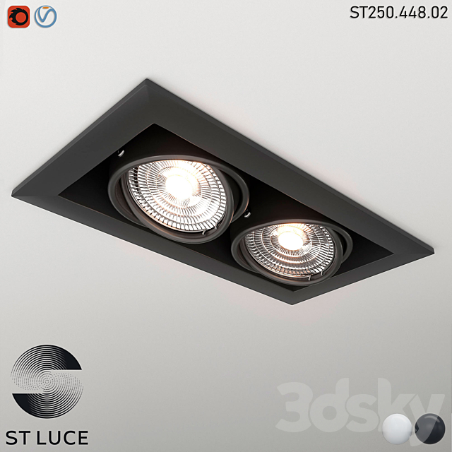 ST250.448.01 Built-in lamp OM 3DS Max Model - thumbnail 2