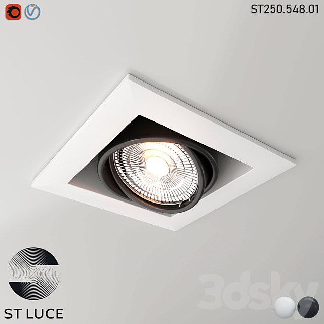 ST250.448.01 Built-in lamp OM 3DS Max Model - thumbnail 3